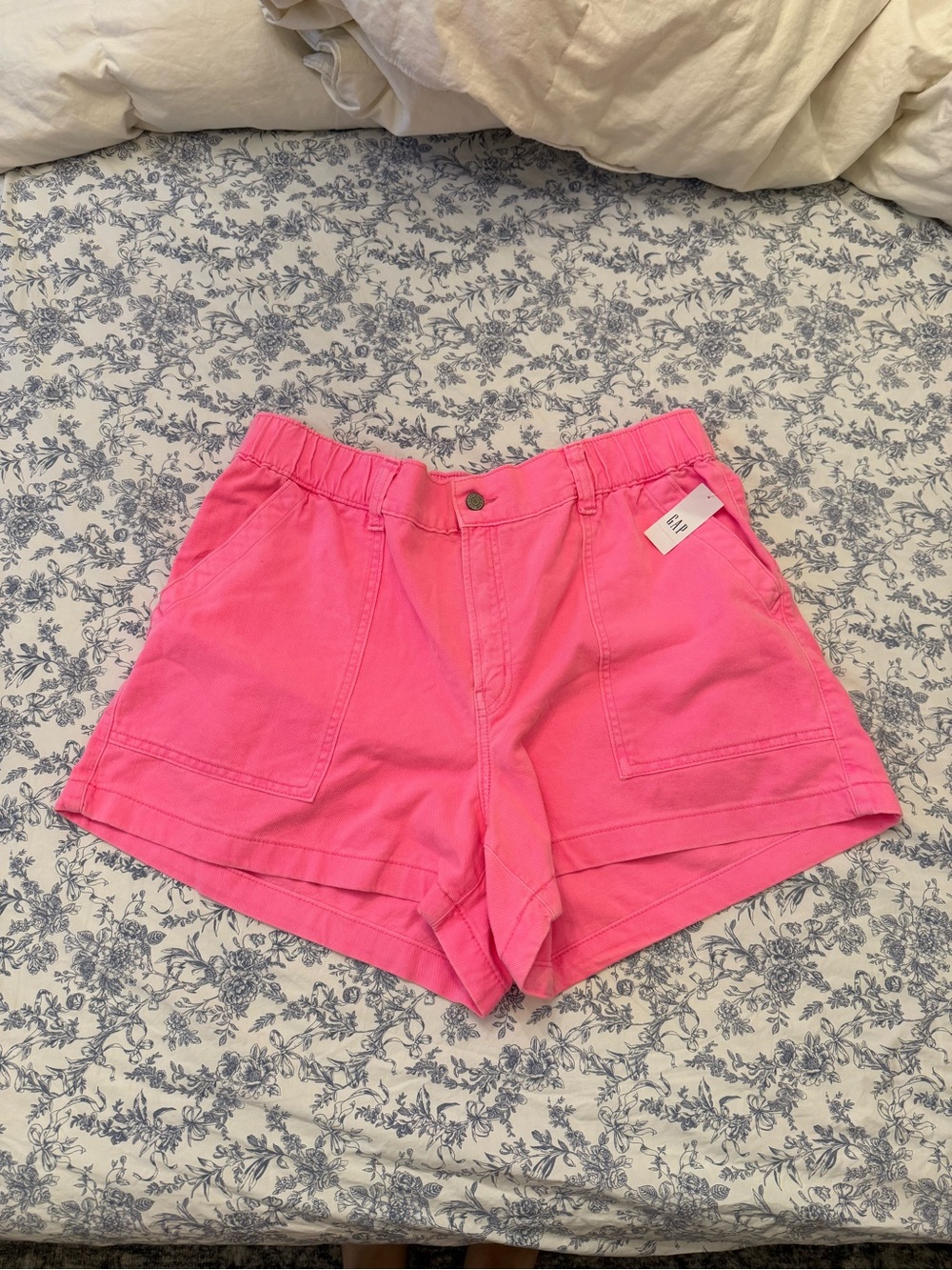 GAP Hot Pink High-Waist Casual Shorts